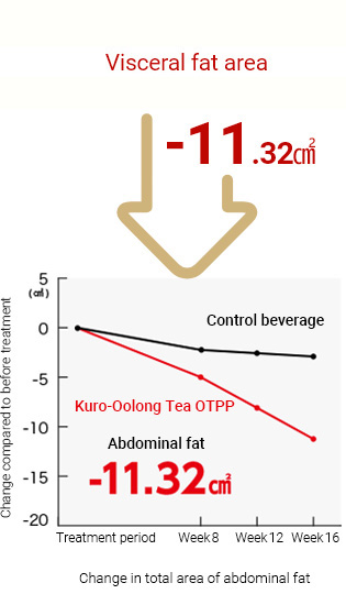 Visceral fat area graph