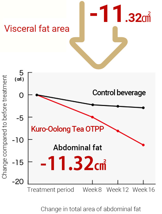 Visceral fat area graph